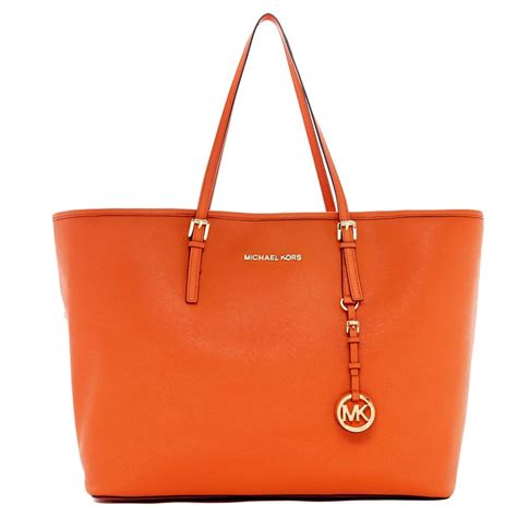 michael kors burnt orange handbag|michael kors handbags orange tote.